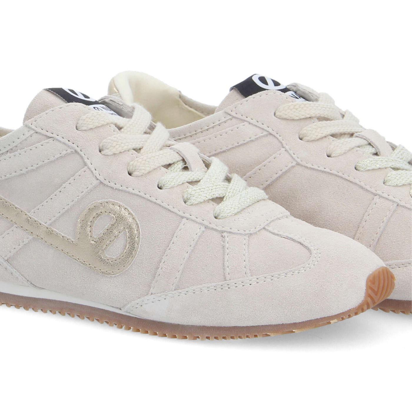 EVO RUN W - SUEDE/GLOW - BIANCO SPORCO/ORO